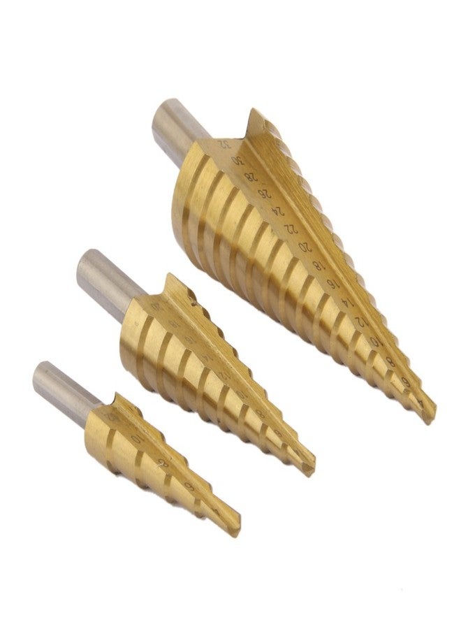 Tools-4-All 3X Large Hss Steel Step Cone Drill Titanium Hexagonal Bit Set Hole Cutter 4-12/20/32Mm - Image 4